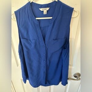 Old Navy Sleeveless Blouse- Cobalt Blue